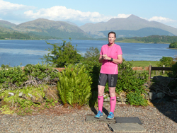 uitzicht op loch etive vanaf het huisje